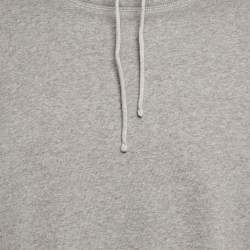Givenchy Grey Cotton Knit High Neck Sweatshirt M