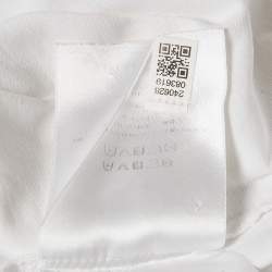Pre Owned Givenchy White Logo Print Crew Neck T-Shirt M