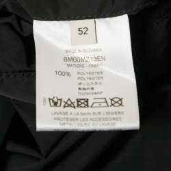 Givenchy Black Synthetic Hooded Long Jacket XL