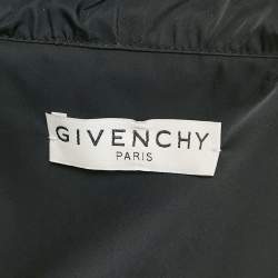 Givenchy Black Synthetic Hooded Long Jacket XL