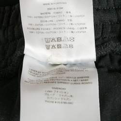 Givenchy Black Distressed Cotton Knit Archetype Shorts M