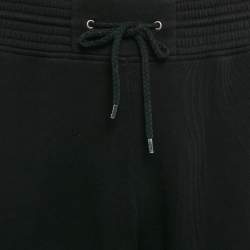 Givenchy Black Logo Embroidered Cotton Sweatpants L