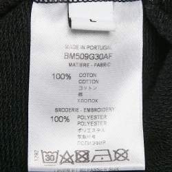 Givenchy Black Logo Embroidered Cotton Sweatpants L