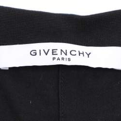 Pre Owned Givenchy Black Logo Print Cotton Distressed T-Shirt S