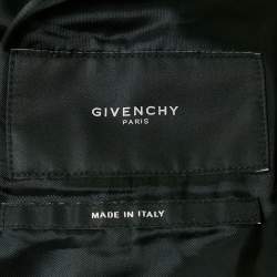 Givenchy Black Leather Zip-Up Jacket XXL