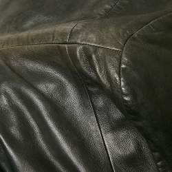 Givenchy Black Leather Zip-Up Jacket XXL