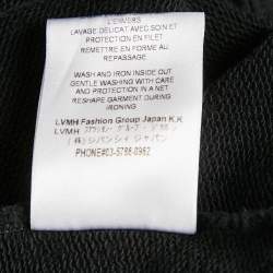Givenchy Black Signature Embroidered Cotton Knit Crewneck Sweatshirt M