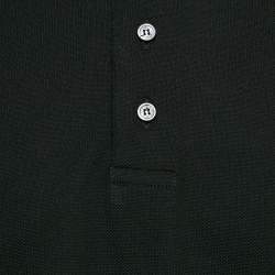 Givenchy Black Logo Tape Cotton Pique Polo T-Shirt M