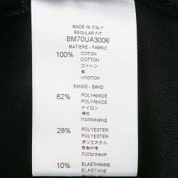Givenchy Black Logo Tape Cotton Pique Polo T-Shirt M