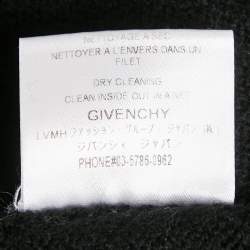 Givenchy Black Logo Intarsia Wool Knit Sweater M