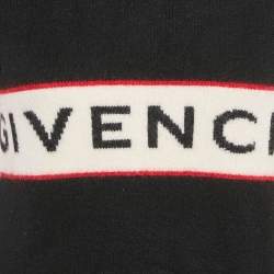 Givenchy Black Logo Intarsia Wool Knit Sweater M