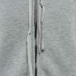 Givenchy Grey Neoprene Zip-Up Hoodie S