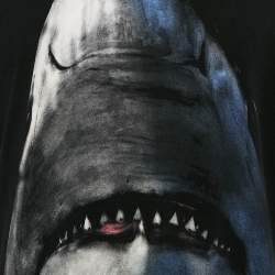 مملوكة مسبقًا تي شيرت جيفنشي رقبة مستديرة قطن طباعة أسود مقاس كبير جدا جدا