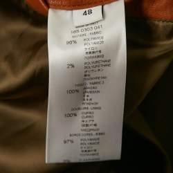 Givenchy Brown Nylon & Leather Bomber Jacket M