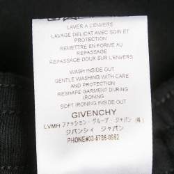 Givenchy Black Logo Embroidery Cotton Knit Joggers S
