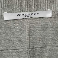 Givenchy Grey Cotton Colorblock Crew Neck Sweatshirt S