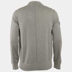 Givenchy Grey Cotton Colorblock Crew Neck Sweatshirt S