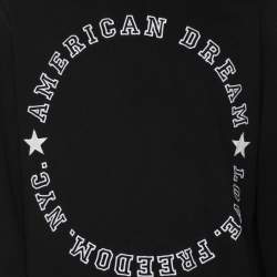 Givenchy Black Cotton American Dream Varsity Text Sweatshirt M