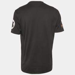 Givenchy Black Fire Print Jersey T-Shirt XL
