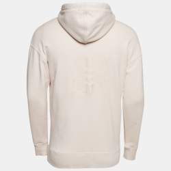 Givenchy Pink Logo Embroidered Cotton Knit Hoodie XS