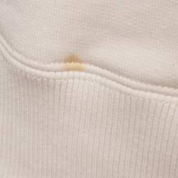 Givenchy Pink Logo Embroidered Cotton Knit Hoodie XS