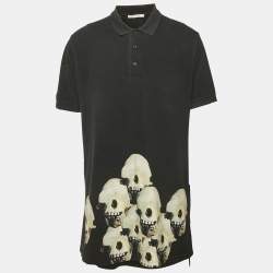 Givenchy Black Skull Printed Cotton Crewneck T-Shirt XL