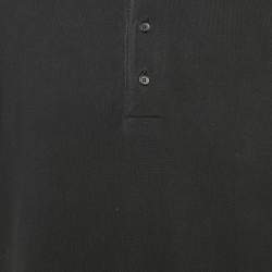 Pre Owned تي شيرت بولو جيفنشي قطن بيك أسود مطبوع جمجمة مقاس كبير جدًا (اكسترا لارج)