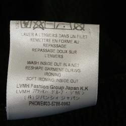 Givenchy Black Logo Print Cotton Knit Distressed Sweatshirt M