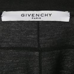 Pre Owned تي شيرت جيفنشي قطن أزرق مطرز بشعار الياقة المستديرة مقاس صغير جداً - إكس سمال