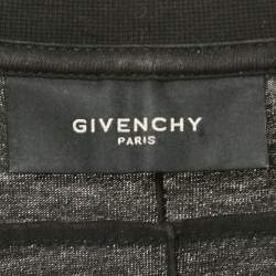 Pre Owned Givenchy Black Printed Jersey Crewneck T-Shirt S