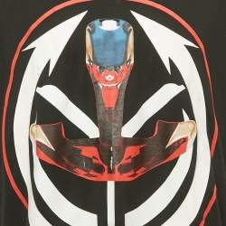 Pre Owned Givenchy Black Printed Jersey Crewneck T-Shirt S