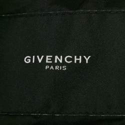 Pre Owned Givenchy Black Wool Zipper Detail Coat XXL