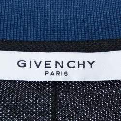 Pre Owned Givenchy Multicolor Paneled Cotton Pique Polo T-Shirt S