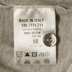 Pre Owned Givenchy Grey Cotton Pique Polo T-Shirt L