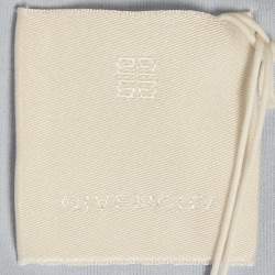 Pre Owned Givenchy Blue Embroidered Jersey Crew Neck T-Shirt M