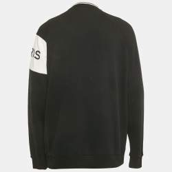 Pre Owned سويت شيرت جيفنشي قطن بتطريز شعار أسود مقاس كبير