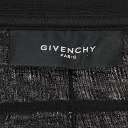 Pre Owned Givenchy Black Printed Jersey Crewneck T-Shirt S