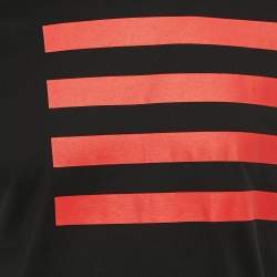 Pre Owned Givenchy Black Printed Jersey Crewneck T-Shirt S