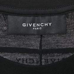 Pre Owned Givenchy Black Cross Print Jersey Crewneck T-Shirt S