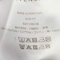 Pre Owned Givenchy Beige Embroidered Jersey Crew Neck T-Shirt XS