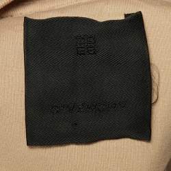 Pre Owned Givenchy Beige Embroidered Jersey Crew Neck T-Shirt XS