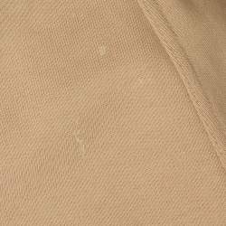 Pre Owned Givenchy Beige Logo Print Cotton Shorts M