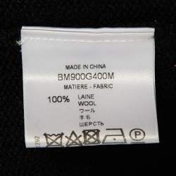 Pre Owned سويتر جيفنشي رقبة مستديرة صوف شعار أسود مقاس صغير جدًا (اكس سمول)