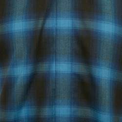 مملوكة مسبقًا Givenchy Blue Plaided Star Embroidered Cotton utton Front Shirt XL