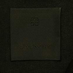 مملوكة مسبقًا هودي جيفنشي قطن محاك أسود بطبعة شعار ممزق مقاس صغير