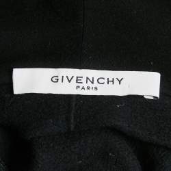 Pre Owned Givenchy Black Cotton Distressed Sleeveless Hoodie S
