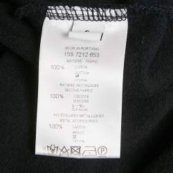 Pre Owned Givenchy Black Cotton Distressed Sleeveless Hoodie S