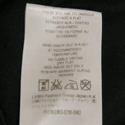 Pre Owned تي شيرت جيفنشي جيرسي مطبوع عليه شعار أسود بتأثير متآكل مقاس وسط