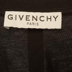 مملوكة مسبقًا Givenchy Black Jersey Tape Details T-Shirt L