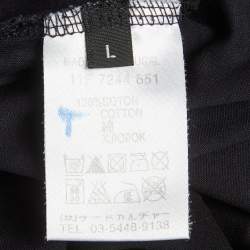 Pre Owned Givenchy Black Skull Print Jersey T-Shirt L
